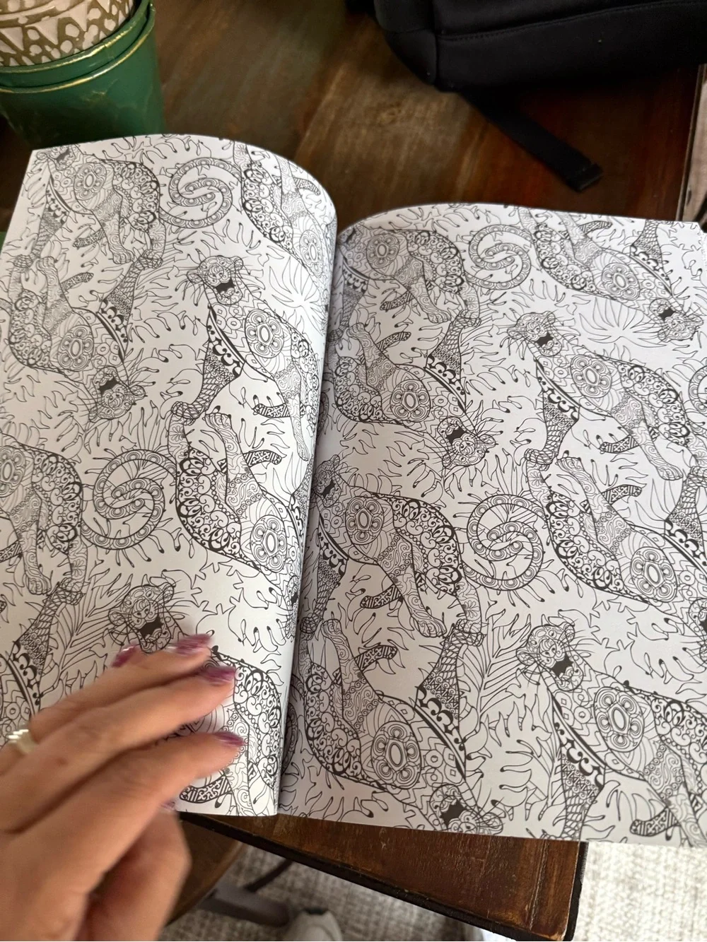 Disney Animals Coloring Book - White with Gold Accents